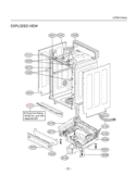 Dishwasher Exploded View 1 Diagram and Parts List for LDF8812ST  LG Dishwasher