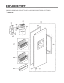 FREEZER DOOR PART      EXPLODED VIEW Diagram and Parts List for LSC27950SB  LG Refrigerator