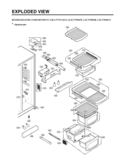 Part Location Diagram of 4975JA1038B LG Refrigerator Guide Assemblyrail