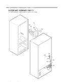 WATER AND ICEMAKER PARTS Diagram and Parts List for LFC21770ST ASTCLGA LG Refrigerator