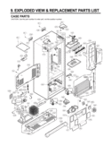 CASE PARTS   EXPLODED VIEW & REPLACEMENT PARTS Diagram and Parts List for LFC25770TT  LG Refrigerator