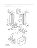 DOOR PARTS Diagram and Parts List for LFX21971ST LFX21971ST /01 LG Refrigerator