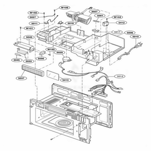 Part Location Diagram of 3B72440F LG CAPACITOR,FILM
