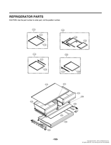 Refrigerator Parts Diagram and Parts List for GR-X288NSSM ASTCNA0 LG Refrigerator