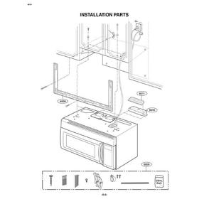 Section 2 Diagram and Parts List for LMV1925SBQ AB6ELGA LG Microwave Oven Combo