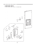 DISPENSER PARTS Diagram and Parts List for LMX25981SB GR-L25AUVJH LG Refrigerator