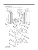 Part Location Diagram of ADC57512004 LG Door Assembly,Freezer(Upper)