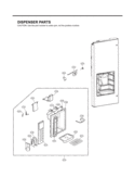 DISPENSER PARTS Diagram and Parts List for LMX25981SW GR-L25AUQJH LG Refrigerator