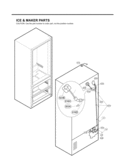 ICE & MAKER PARTS Diagram and Parts List for LMX25981SW GR-L25AUQJH LG Refrigerator