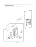 DISPENSER PARTS Diagram and Parts List for LMX21981ST  LG Refrigerator