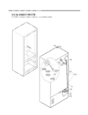 ICE & MAKER PARTS Diagram and Parts List for LFX25980ST LFX25980ST /01 LG Refrigerator