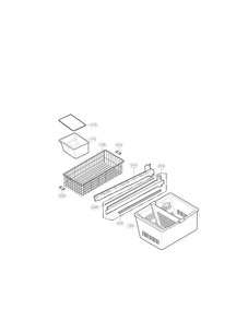 Freezer Parts Diagram and Parts List for LMX25981SB 02 LG Refrigerator
