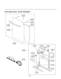 Part Location Diagram of 3551DD1003W LG COVER ASSEMBLY,FRONT