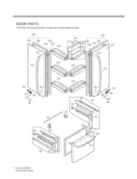 DOOR PARTS Diagram and Parts List for LFC21770ST LFC21770ST /01 LG Refrigerator