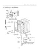 EXPLODED VIEW  TUB ASSEMBLY Diagram and Parts List for LDF7811BB  LG Dishwasher