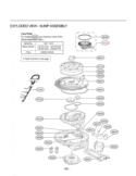 EXPLODED VIEW  SUMP ASSEMBLY Diagram and Parts List for LDF7811BB  LG Dishwasher
