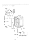 EXPLODED VIEW  TUB ASSEMBLY Diagram and Parts List for LDF7810ST  LG Dishwasher