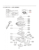 EXPLODED VIEW  SUMP ASSEMBLY Diagram and Parts List for LDF7810ST  LG Dishwasher