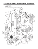 CASE PARTS   EXPLODED VIEW & REPLACEMENT PARTS Diagram and Parts List for LFC25770SW LFC25770SW /01 LG Refrigerator