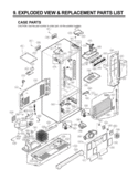 CASE PARTS   EXPLODED VIEW & REPLACEMENT PARTS Diagram and Parts List for LFC25770TT LFC25770TT /01 LG Refrigerator