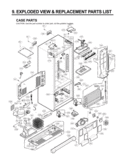 CASE PARTS   EXPLODED VIEW & REPLACEMENT PARTS Diagram and Parts List for LFC25770SB LFC25770SB /01 LG Refrigerator