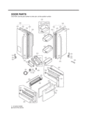Part Location Diagram of ADC36697418 LG Door Assembly,Refrigerator(Left)