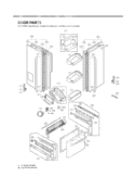 Part Location Diagram of ADD36652722 LG Door Foam Assembly,Refrigerator