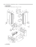Part Location Diagram of ADD36652724 LG Door Foam Assembly,Refrigerator