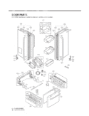Part Location Diagram of ADC55872814 LG Door Assembly,Refrigerator(Right)