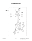 LATCH BOARD PARTS Diagram and Parts List for MV1608WW  LG Microwave