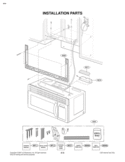 INSTALLATION PARTS Diagram and Parts List for MV1608WW  LG Microwave