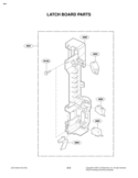 LATCH BOARD PARTS Diagram and Parts List for MV1608ST  LG Microwave