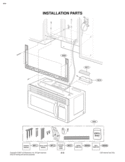 INSTALLATION PARTS Diagram and Parts List for MV1608ST  LG Microwave