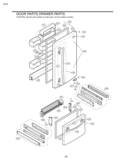 Part Location Diagram of 4620JJ3007E LG Stopper,Handle
