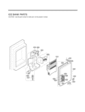ICE BANK PARTS Diagram and Parts List for LMX25981SW LMX25981SW /02 LG Refrigerator