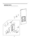 DISPENSER PARTS Diagram and Parts List for LMX25981ST LMX25981ST /02 LG Refrigerator
