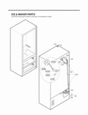 ICE & MAKER PARTS Diagram and Parts List for LMX21981ST LMX21981ST /02 LG Refrigerator