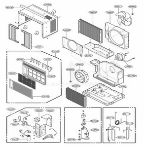 Part Location Diagram of 3531A18007A LG GRILLE ASSEMBLY,FRONT