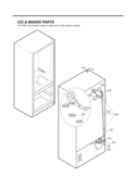 ICE & MAKER PARTS Diagram and Parts List for LFX25971SW LFX25971SW /03 LG Refrigerator