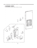DISPENSER PARTS Diagram and Parts List for LFX25971ST AST3LGA LG Refrigerator