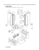 Part Location Diagram of ADC55872828 LG Door Assembly,Refrigerator(Right)
