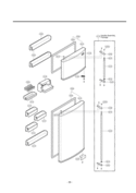 Part Location Diagram of 3650JA2054A LG Handle,Refrigerator