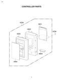 Part Location Diagram of 3572W1A148B LG Panel,Control