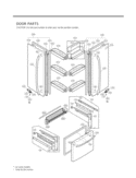 Part Location Diagram of ADC55626814 LG Door Assembly,Refrigerator(Left)