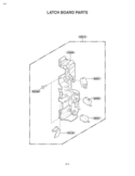 LATCH BOARD PARTS Diagram and Parts List for MV-1515B  LG Microwave