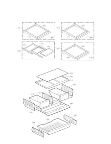 Refrigerator Parts Diagram and Parts List for LFXS24623D 00 LG Refrigerator