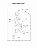 LATCH BOARD PARTS Diagram and Parts List for MV-1525B  LG Microwave