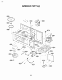 INTERIOR PARTS I  T O P Diagram and Parts List for MV-1525B  LG Microwave