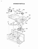 INTERIOR PARTS II Diagram and Parts List for MV-1525B  LG Microwave