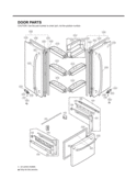 Part Location Diagram of ADD55625110 LG Door Foam Assembly,Refrigerator
